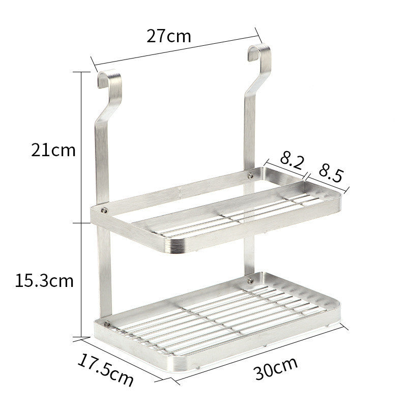 Stainless Steel Kitchen Organizer – Multifunction Dish Drying Rack & Wall-Mounted Storage Holder