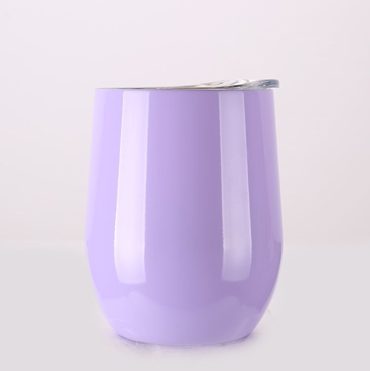 Double Stainless Steel Wine Glass – Big Belly Water Cup