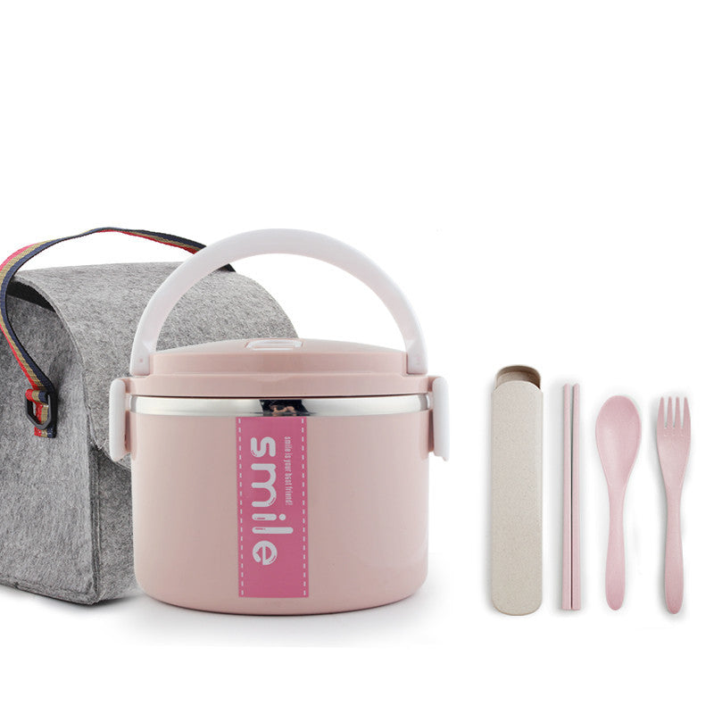 Stainless Steel Round Lunch Box – Durable & Portable Food Container
