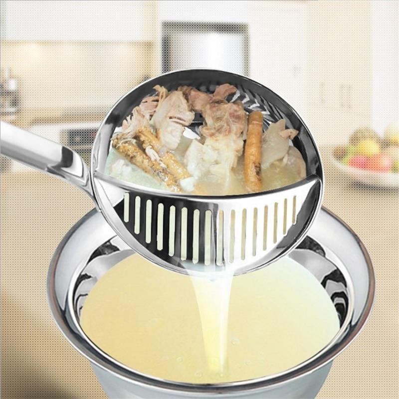 Kitchen Colander & Stainless Steel Spoon