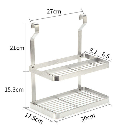Stainless Steel Kitchen Organizer – Multifunction Dish Drying Rack & Wall-Mounted Storage Holder