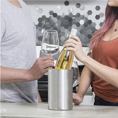 Double-Deck Home Bar Beer & Wine Cooler Ice Bucket