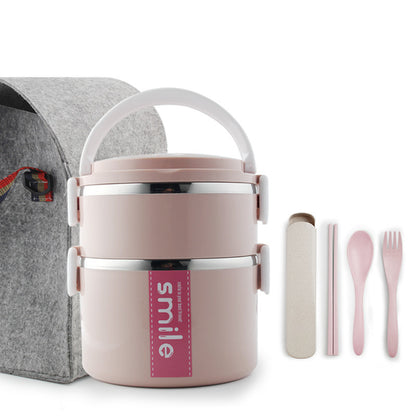 Stainless Steel Round Lunch Box – Durable & Portable Food Container