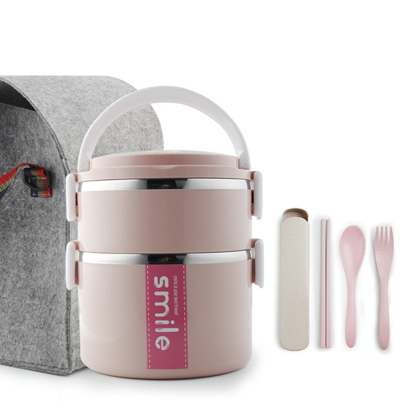 Stainless Steel Round Lunch Box – Durable & Portable Food Container