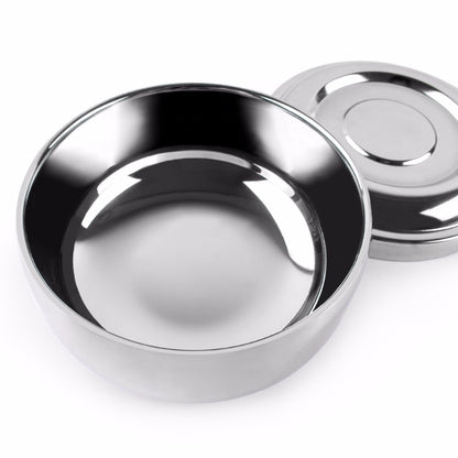 Stainless Steel Shaving Soap Bowl Shaving Brush Holder
