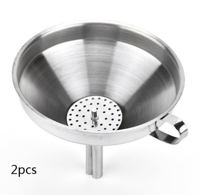 Stainless Steel Funnel with Removable Filter