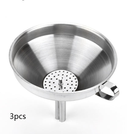 Stainless Steel Funnel with Removable Filter