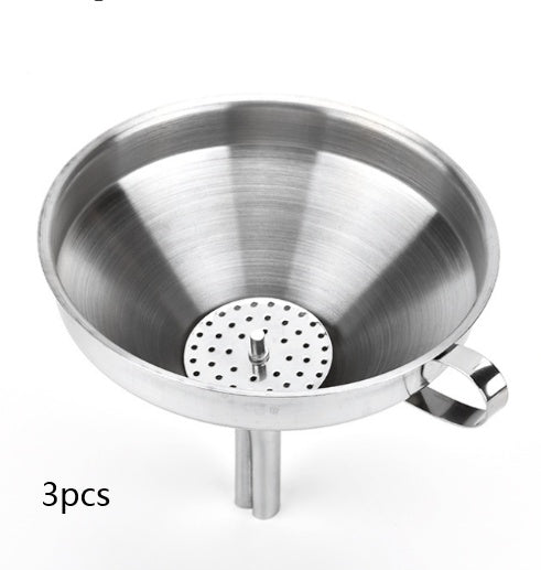 Stainless Steel Funnel with Removable Filter
