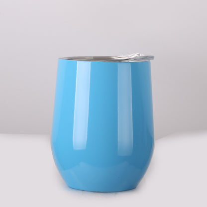 Double Stainless Steel Wine Glass – Big Belly Water Cup
