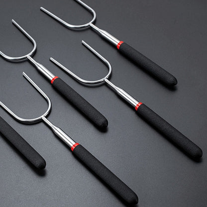Outdoor Stainless Steel Telescopic Barbecue Fork