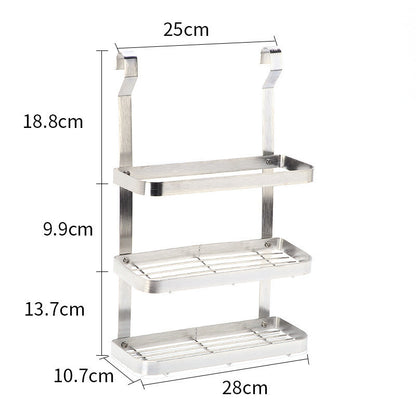 Stainless Steel Kitchen Organizer – Multifunction Dish Drying Rack & Wall-Mounted Storage Holder
