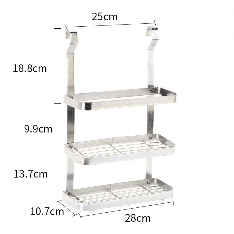 Stainless Steel Kitchen Organizer – Multifunction Dish Drying Rack & Wall-Mounted Storage Holder