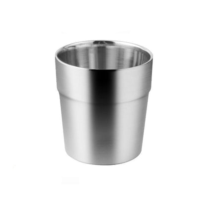 304 Stainless Steel Double Layer Mug Water Glass
