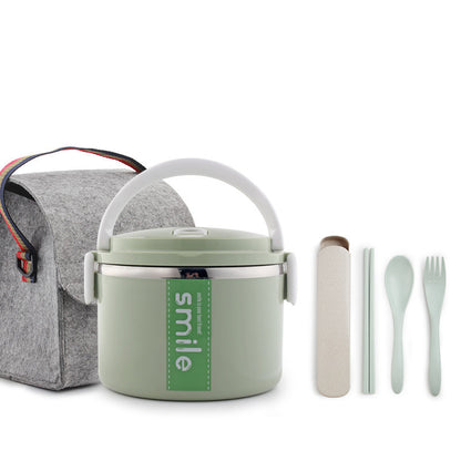 Stainless Steel Round Lunch Box – Durable & Portable Food Container