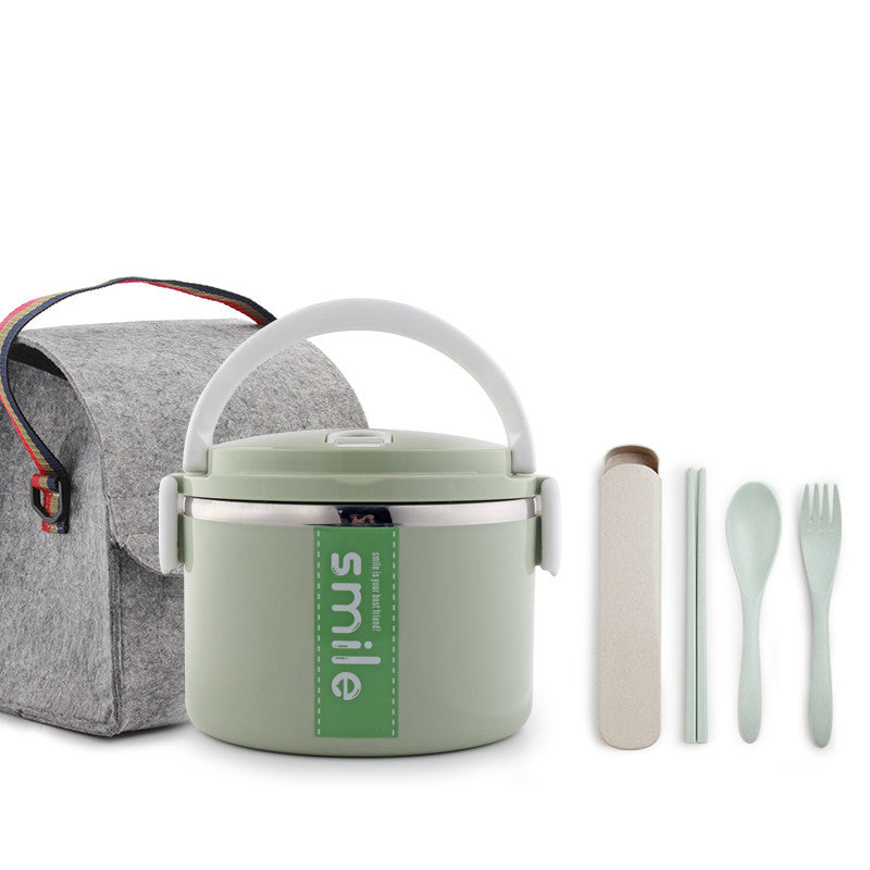 Stainless Steel Round Lunch Box – Durable & Portable Food Container