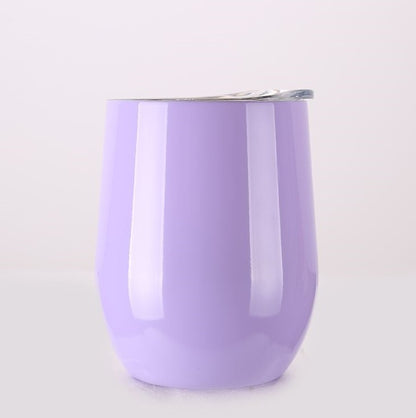Double Stainless Steel Wine Glass – Big Belly Water Cup