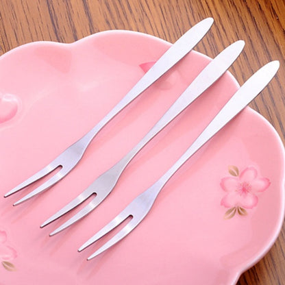 South Korea Creative Stainless Steel Fruit & Cake Fork – Green