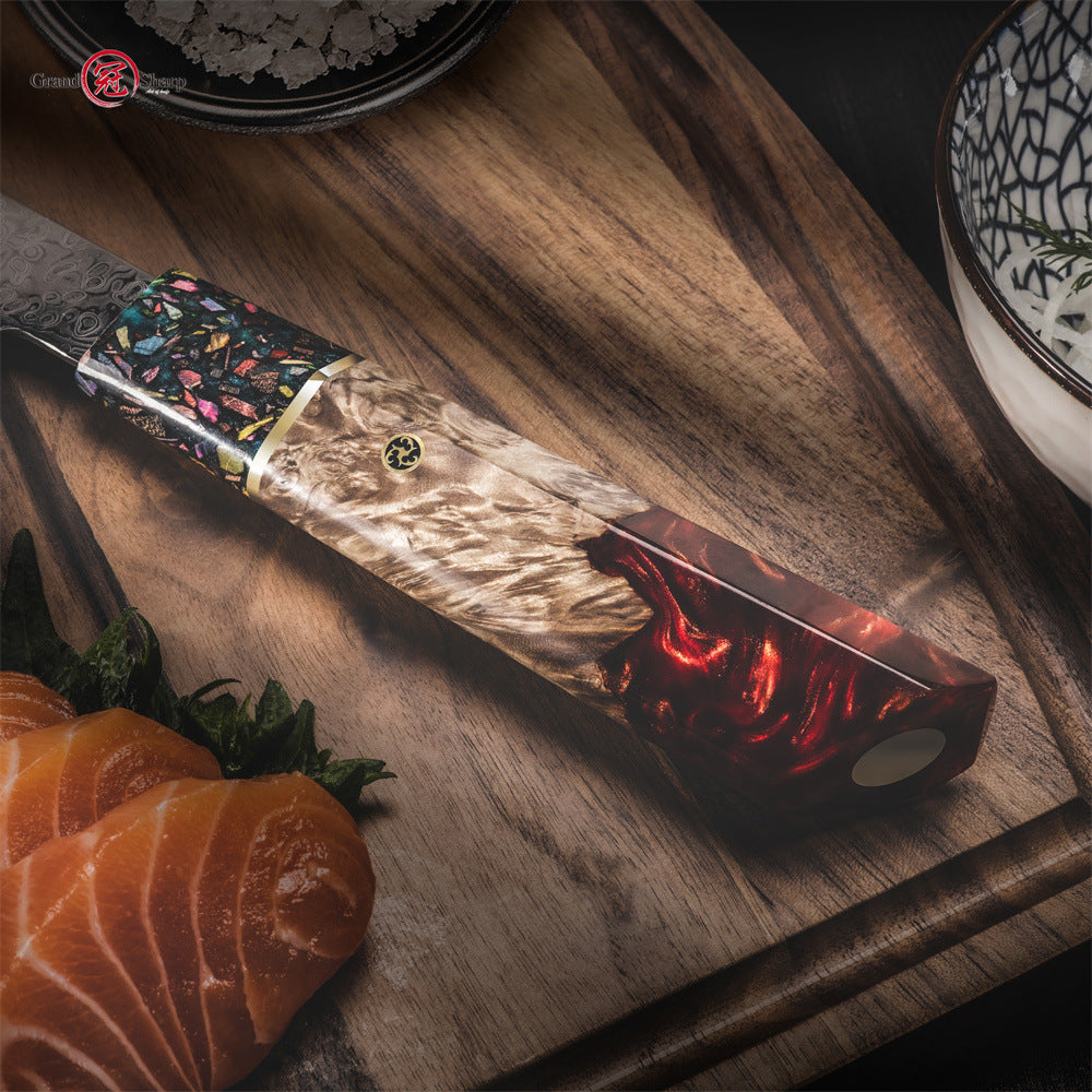 Damascus Steel Chef Knife Universal Kitchen Cutting Knife