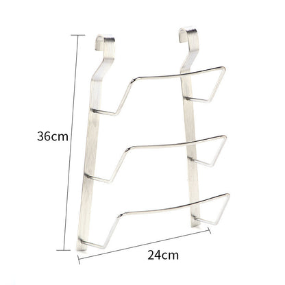 Stainless Steel Kitchen Organizer – Multifunction Dish Drying Rack & Wall-Mounted Storage Holder