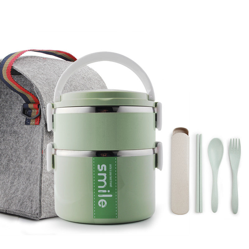 Stainless Steel Round Lunch Box – Durable & Portable Food Container