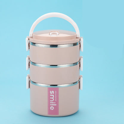 Stainless Steel Round Lunch Box – Durable & Portable Food Container