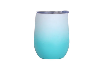 Double Stainless Steel Wine Glass – Big Belly Water Cup