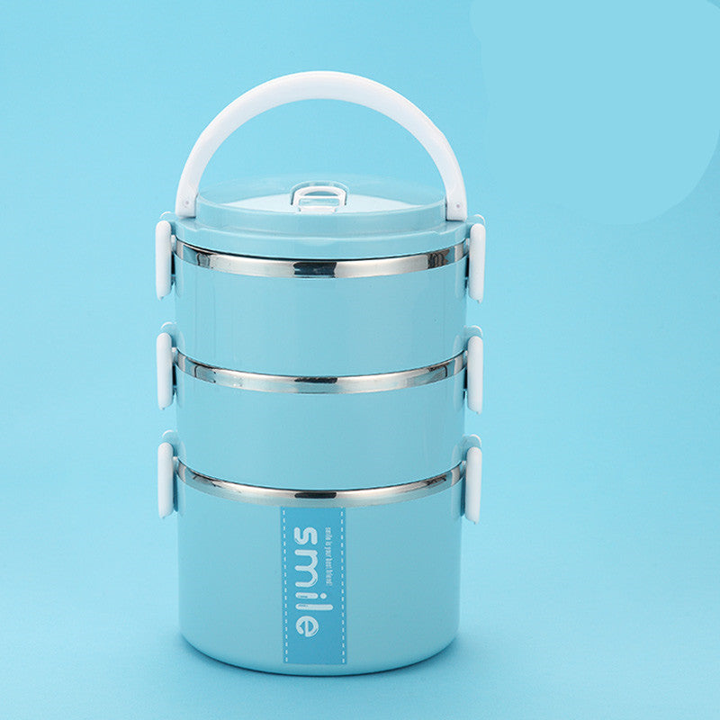 Stainless Steel Round Lunch Box – Durable & Portable Food Container