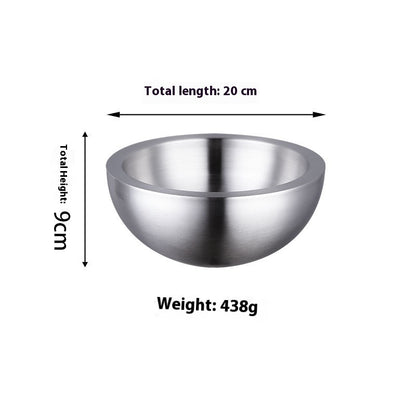 Stainless Steel Fruit And Vegetable Salad Bowl