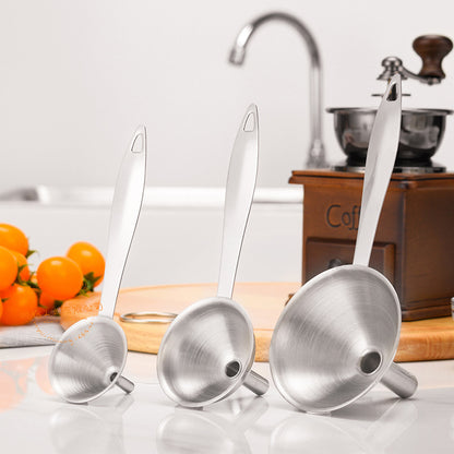 Stainless Steel Funnel Three Piece Mini Funnel