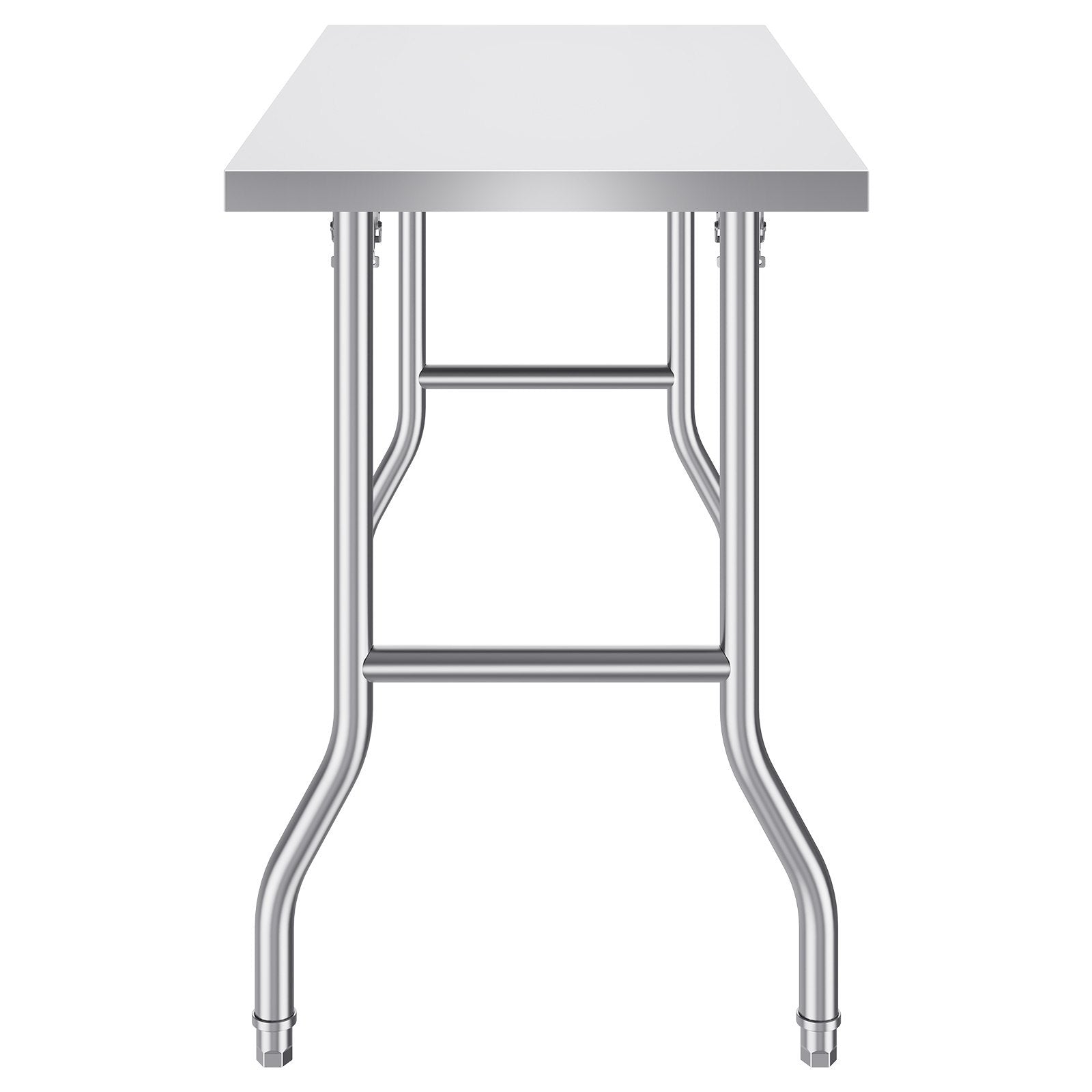 Commercial Worktable – 48 x 24 Inch Folding Stainless Steel Prep Table